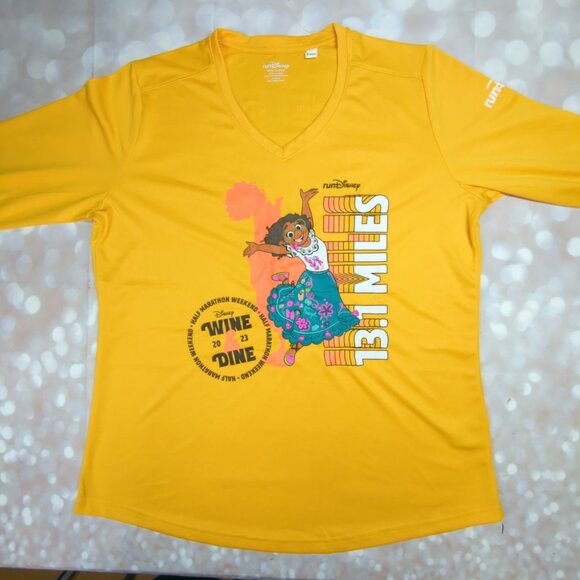 Run Disney 2023 Womens XL Wine & Dine Half Marathon Encanto Long Sleeve - Picture 3 of 8